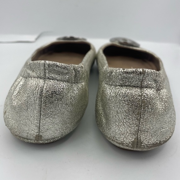 Tory Burch metallic silver ballet flats - Picture 5 of 9